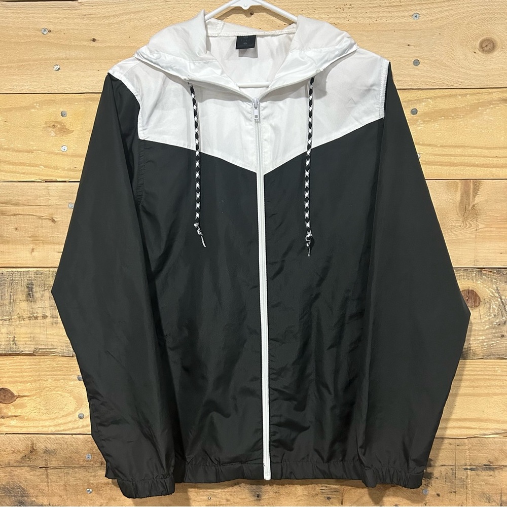 Zine Running Jacket Womens S Black White Long Sleeve